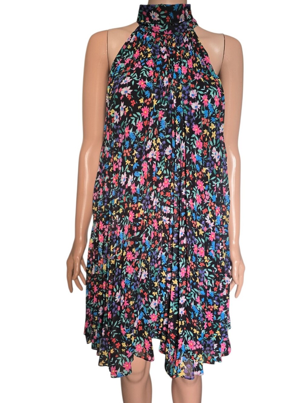 Milly Garden Floral Pleat Annika Dress - Picture 2 of 7